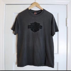 Vintage Harley Davidson Central Grand Island Nebraska Faded Shirt M Made in USA